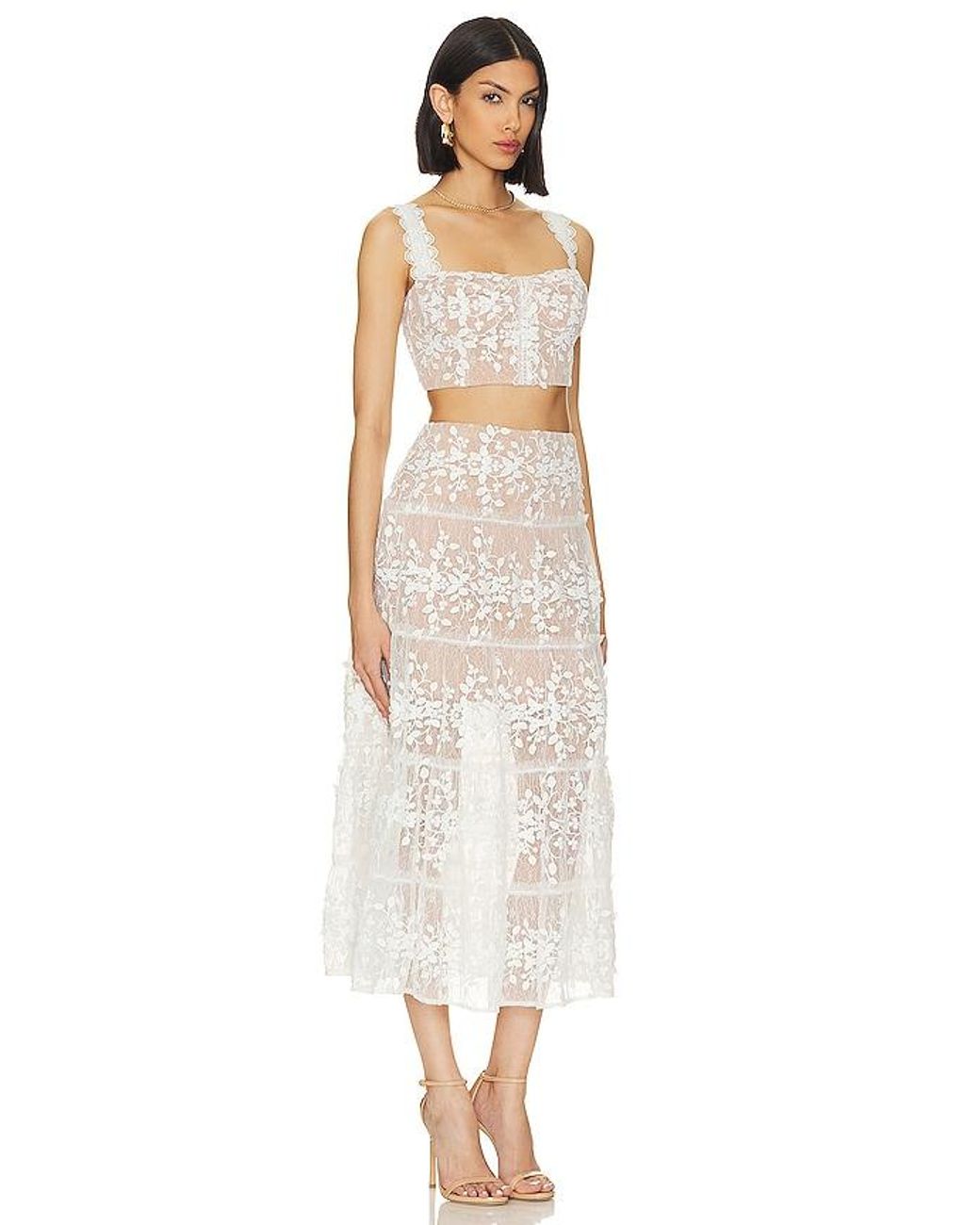 Bronx and Banco White Megan Two Piece Set
