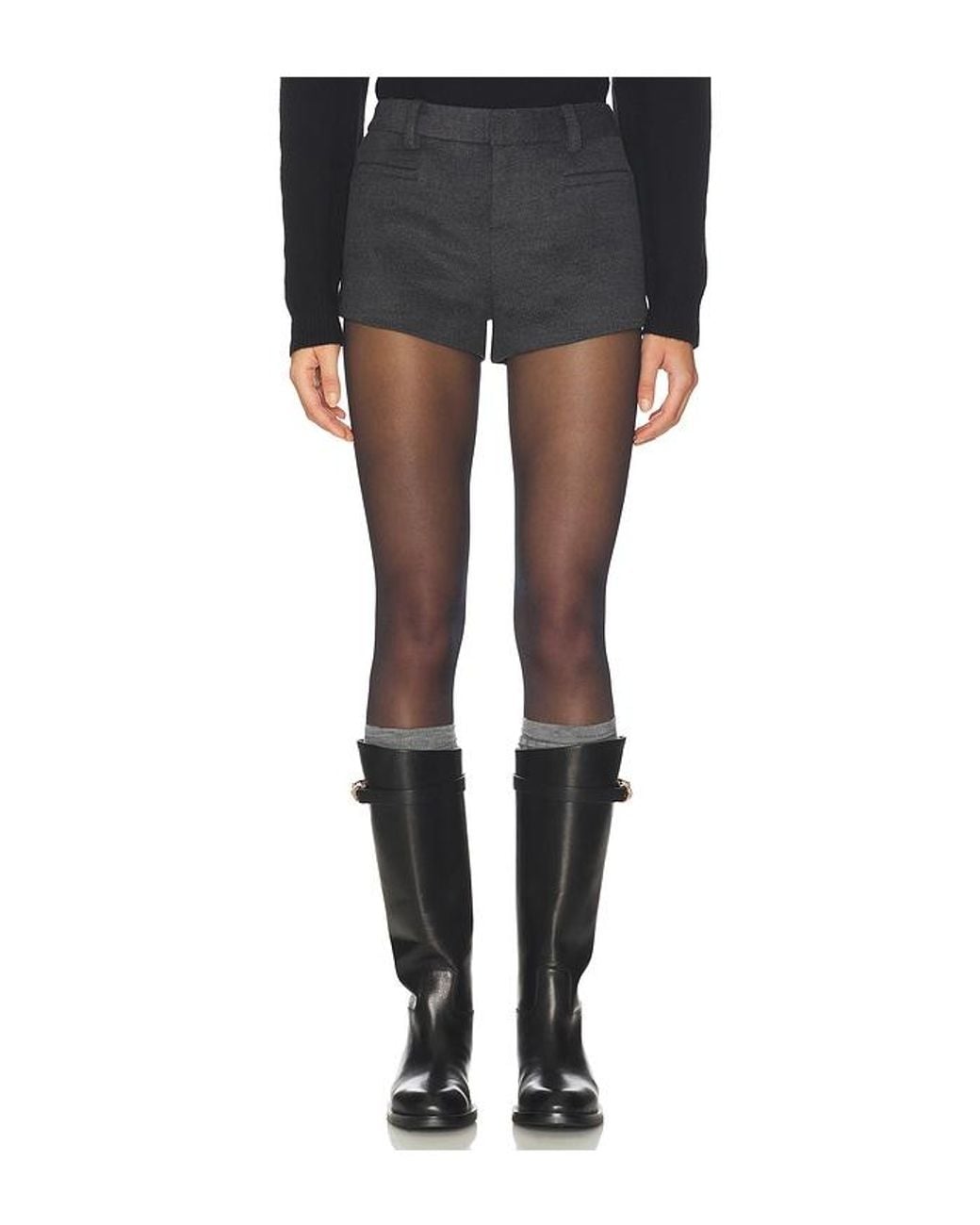 Elodie the Label Black Thesis Shorts