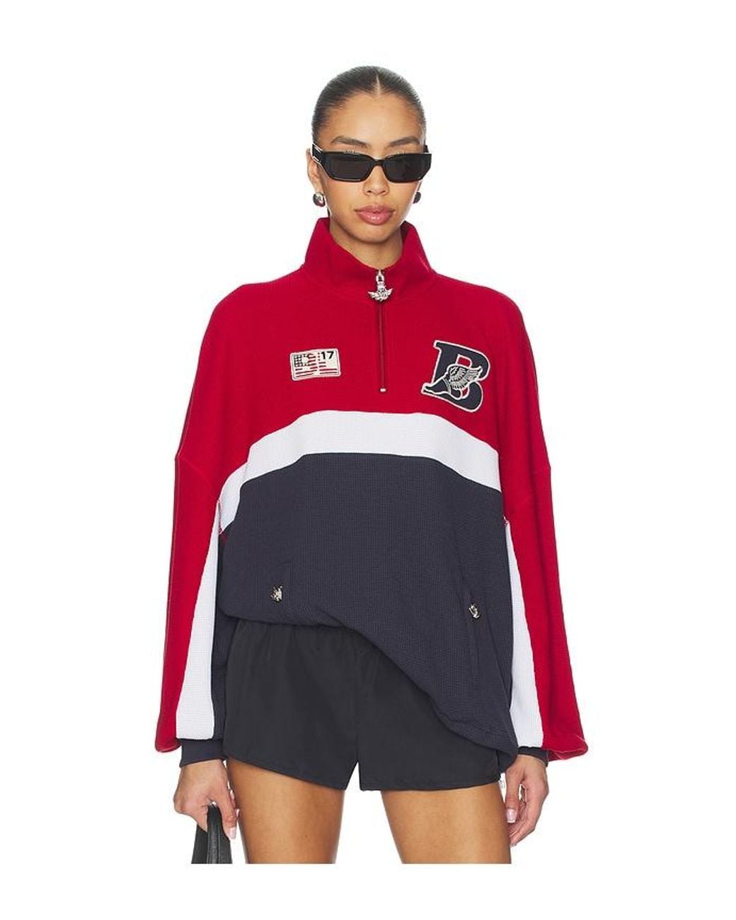 Boys Lie Red Off Duty A1 Alex Crew Sweatshirt