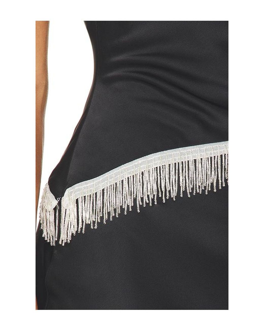 Runaway the Label Black Valia Halter Asymmetrical Hem Top
