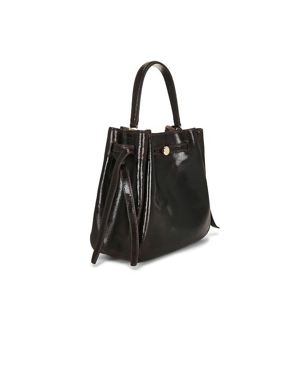 Tory Burch Black Romy Distressed Bucket Bag