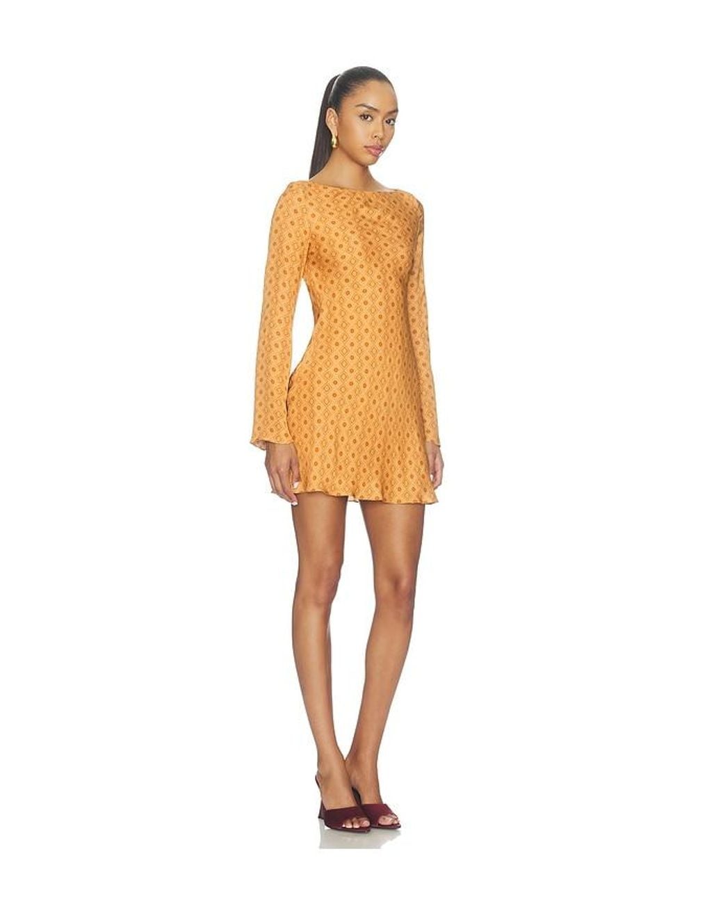 Hemant & Nandita Yellow Biased Mini Dress