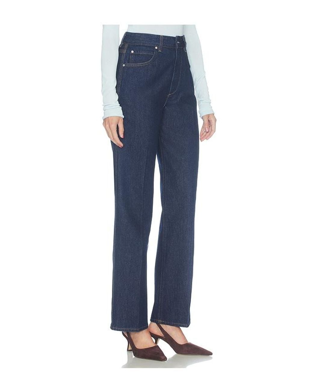Agolde Blue Multineedle Morgan Jean