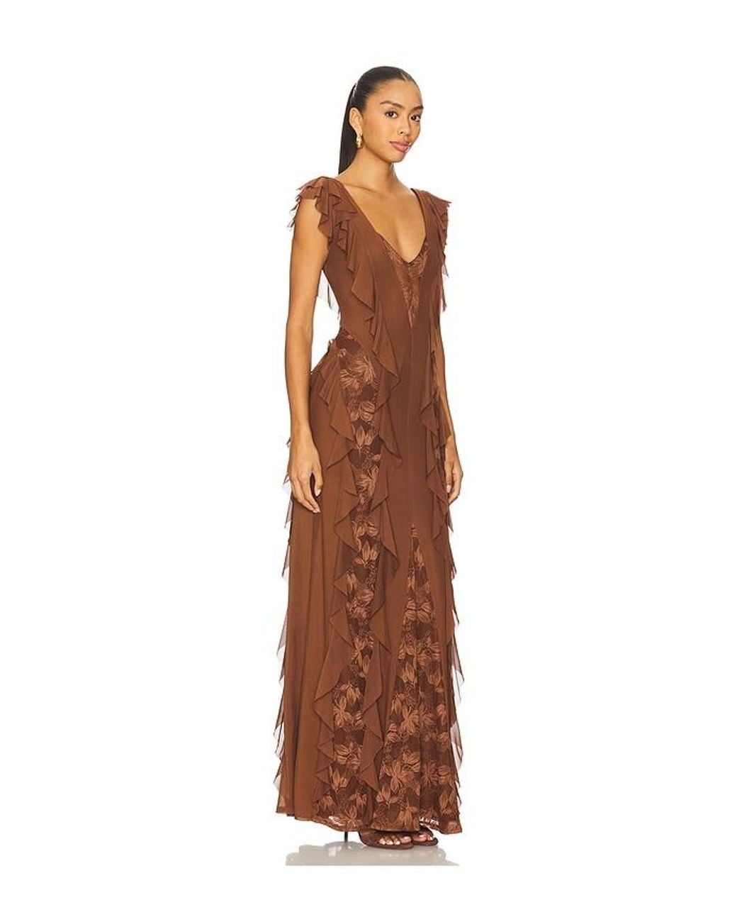 AFRM Brown Trista Dress