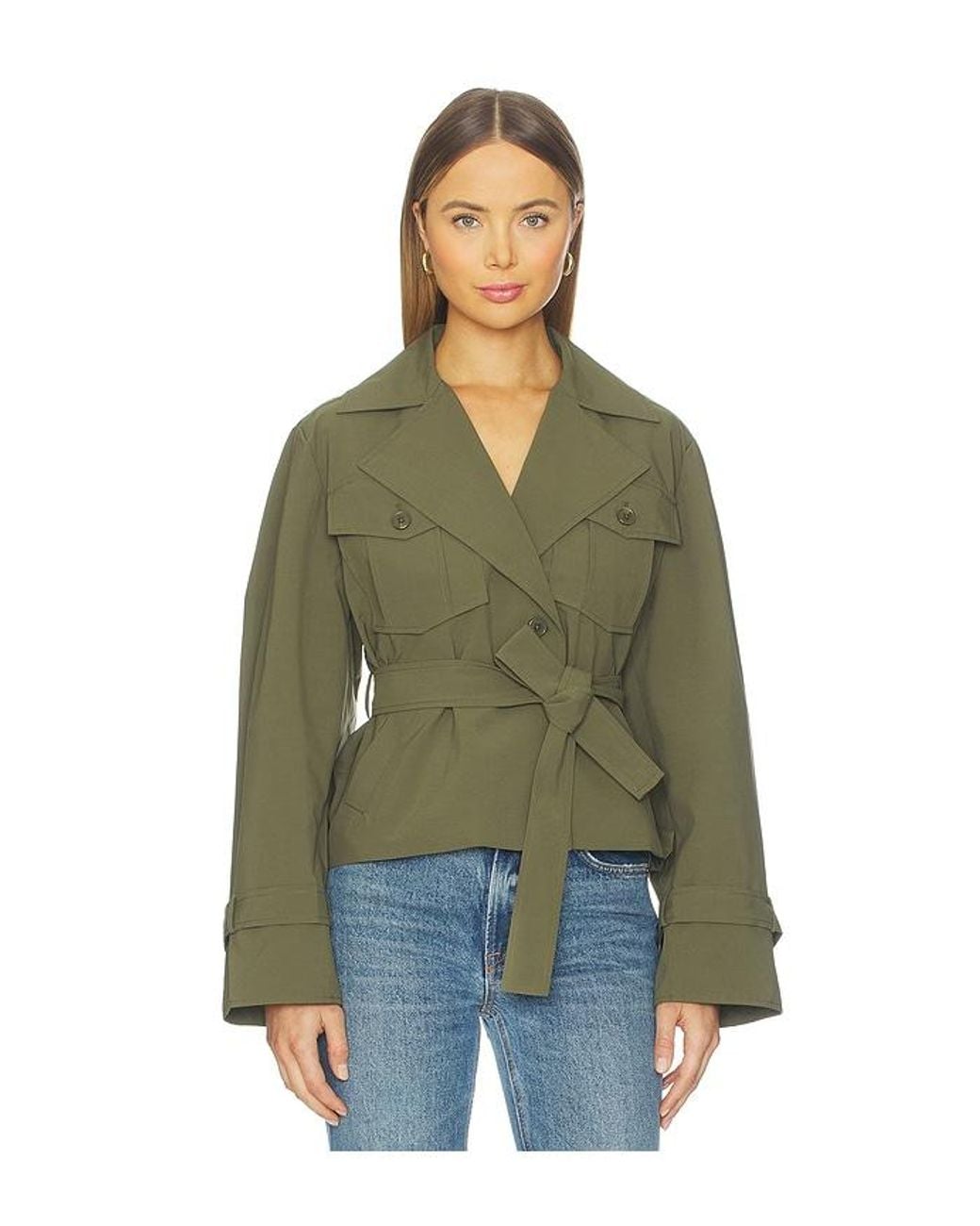 Lamarque Green X Revolve Quinn Trenchcoat