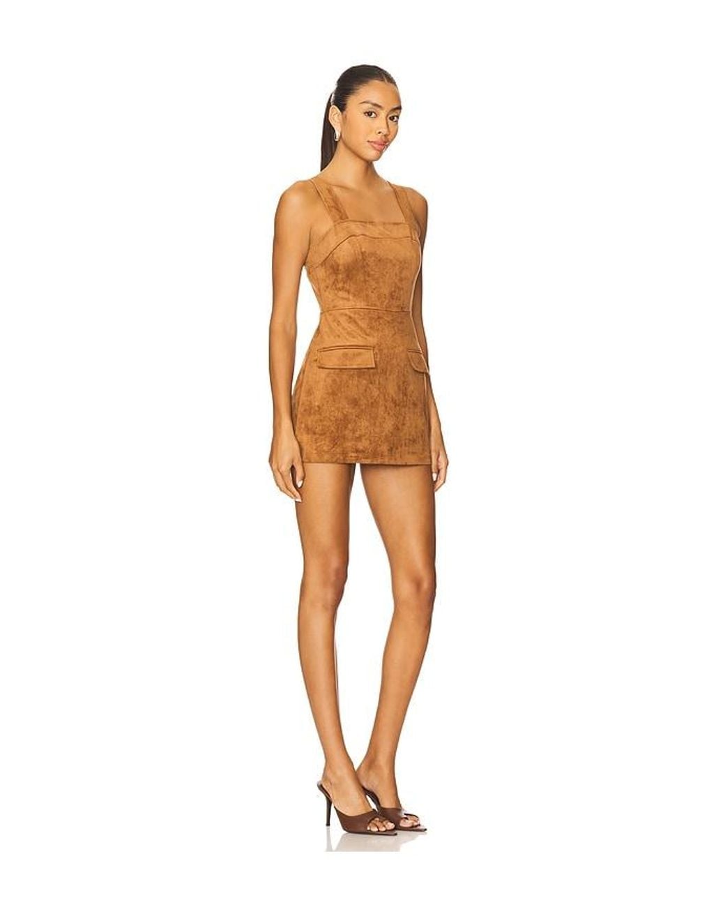 Amanda Uprichard Multicolor X Revolve Yorke Skort Suede Romper