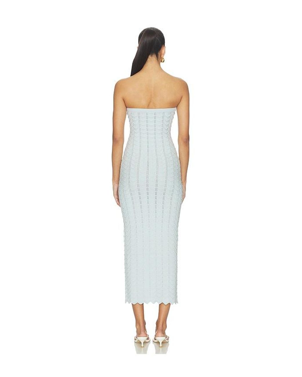 Lovers + Friends White Kimani Strapless Maxi Dress