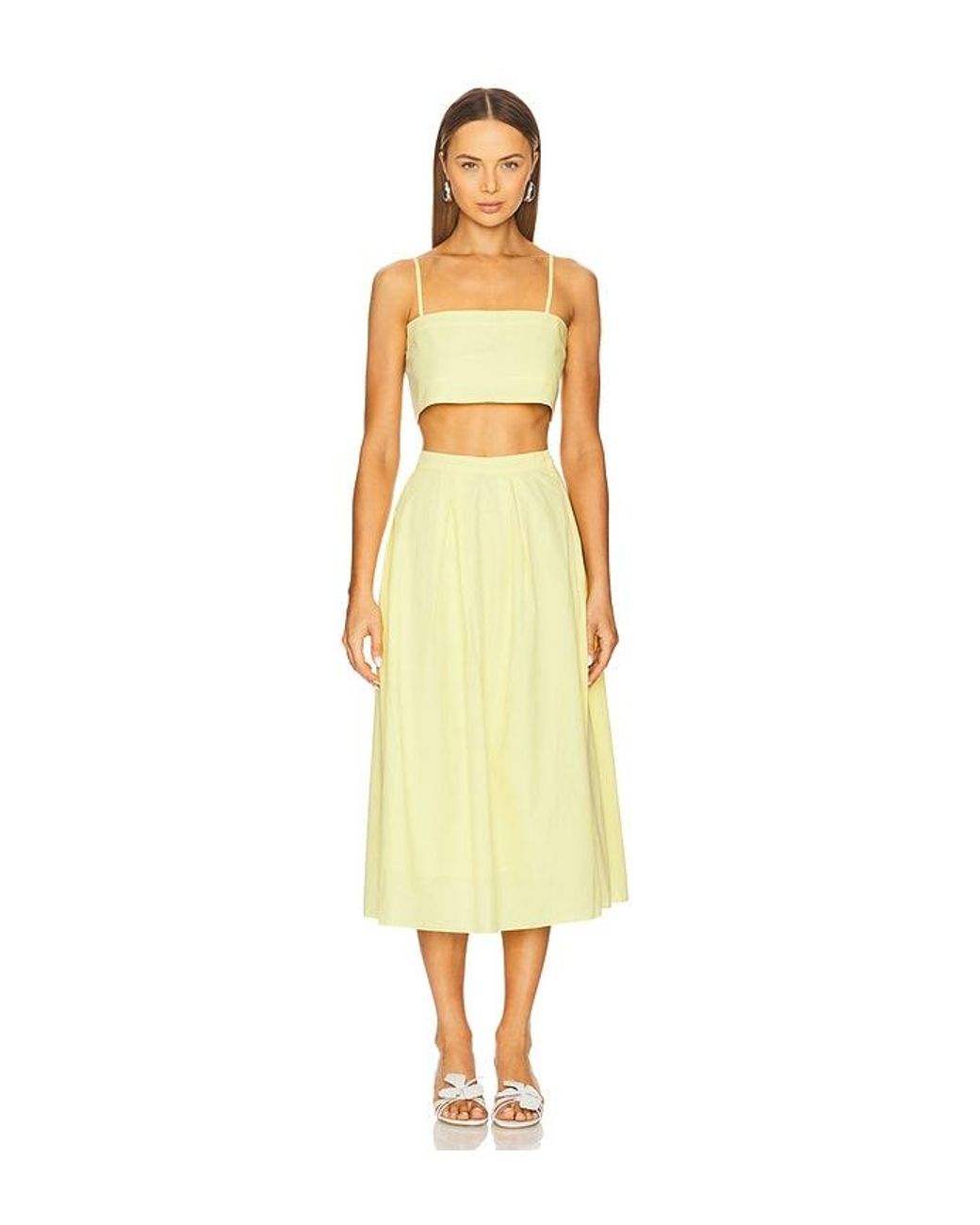 Azeeza Yellow Sheridan Skirt