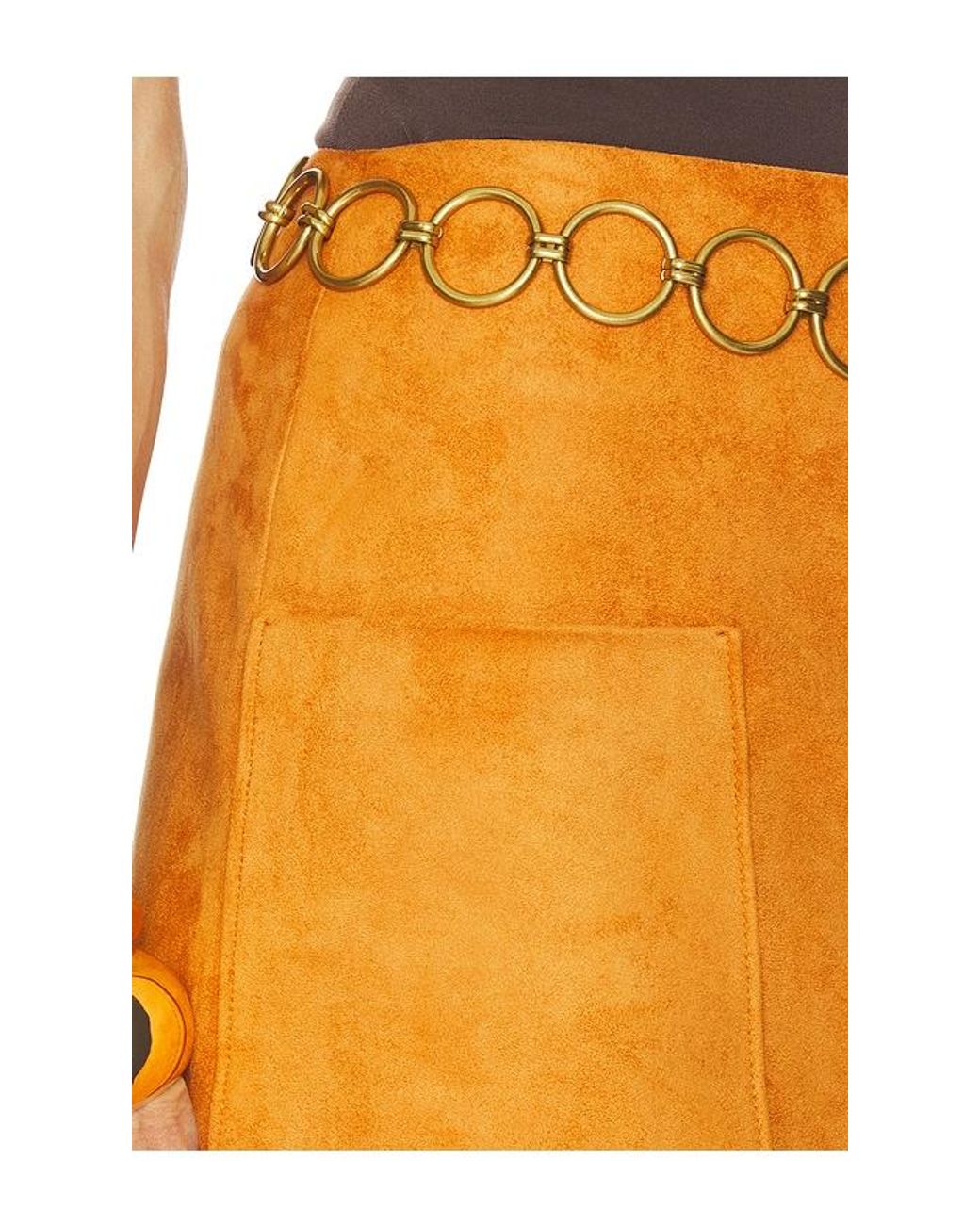 Alexis Orange Nita Skirt With Belt
