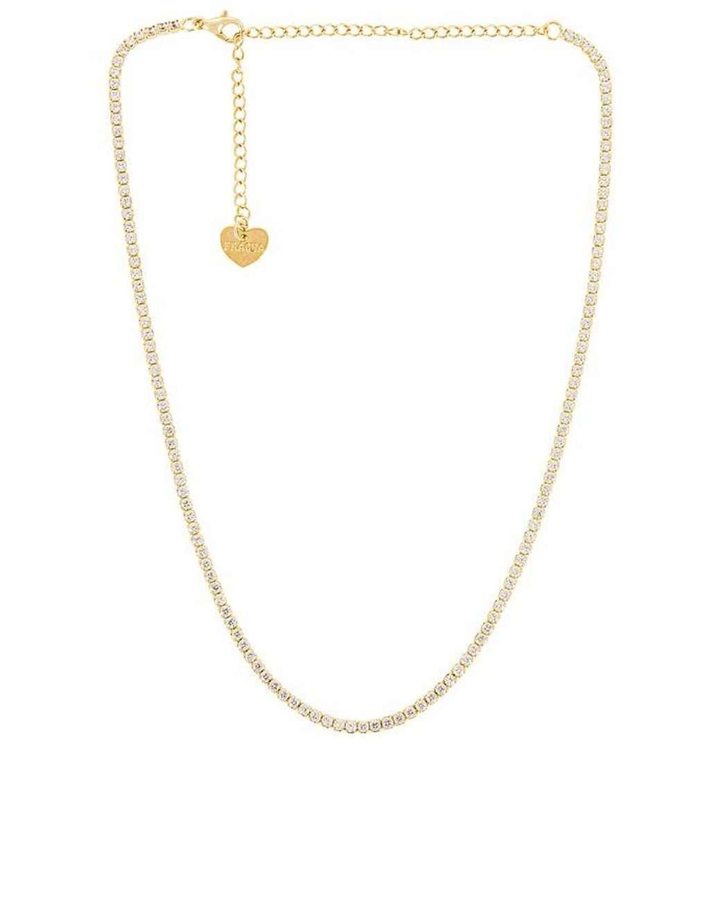BRACHA White Sienna Tennis Necklace