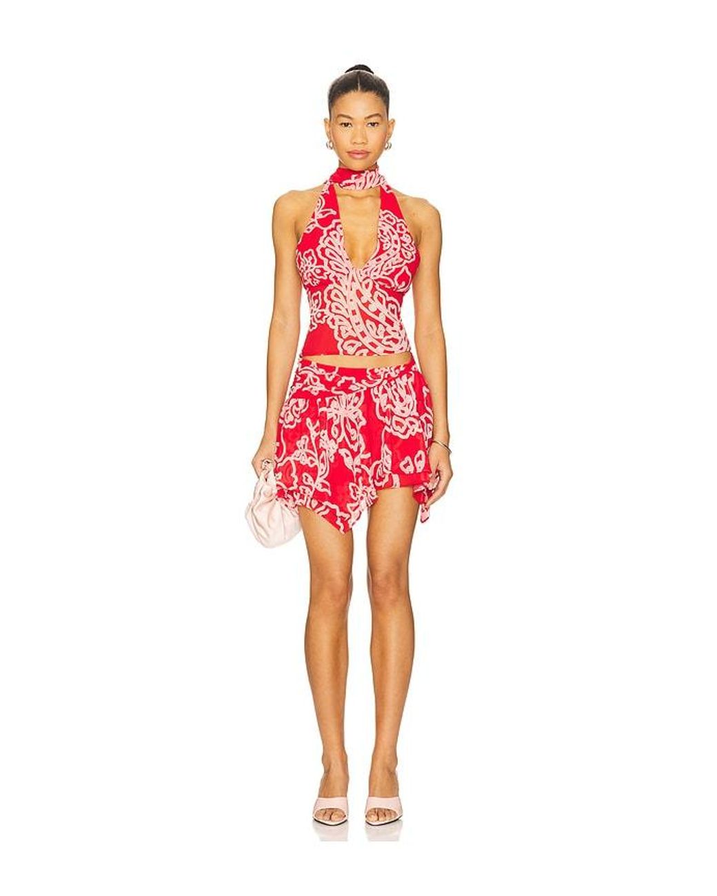 Lovers + Friends Red Mayci Mini Skirt