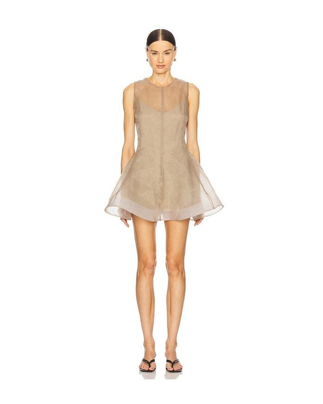 L'academie 'Academie Blaire Mini Dress in Natural | Lyst