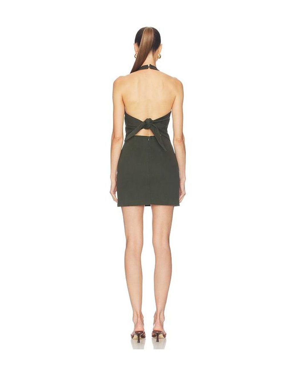 Line & Dot Black Lotus Mini Dress