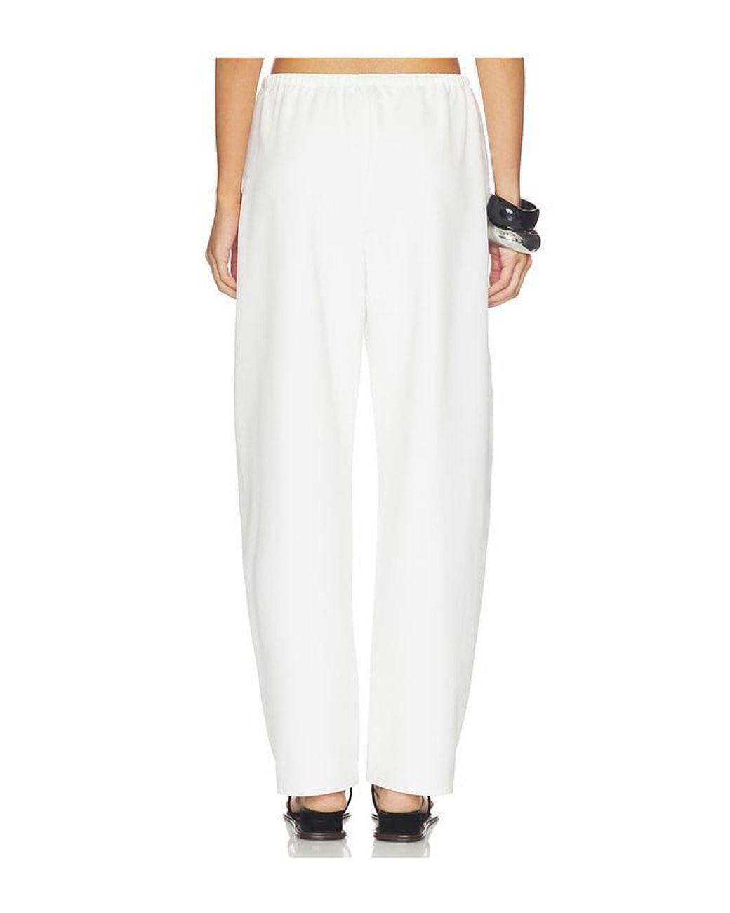 La Ligne White Barrel Leg Colby