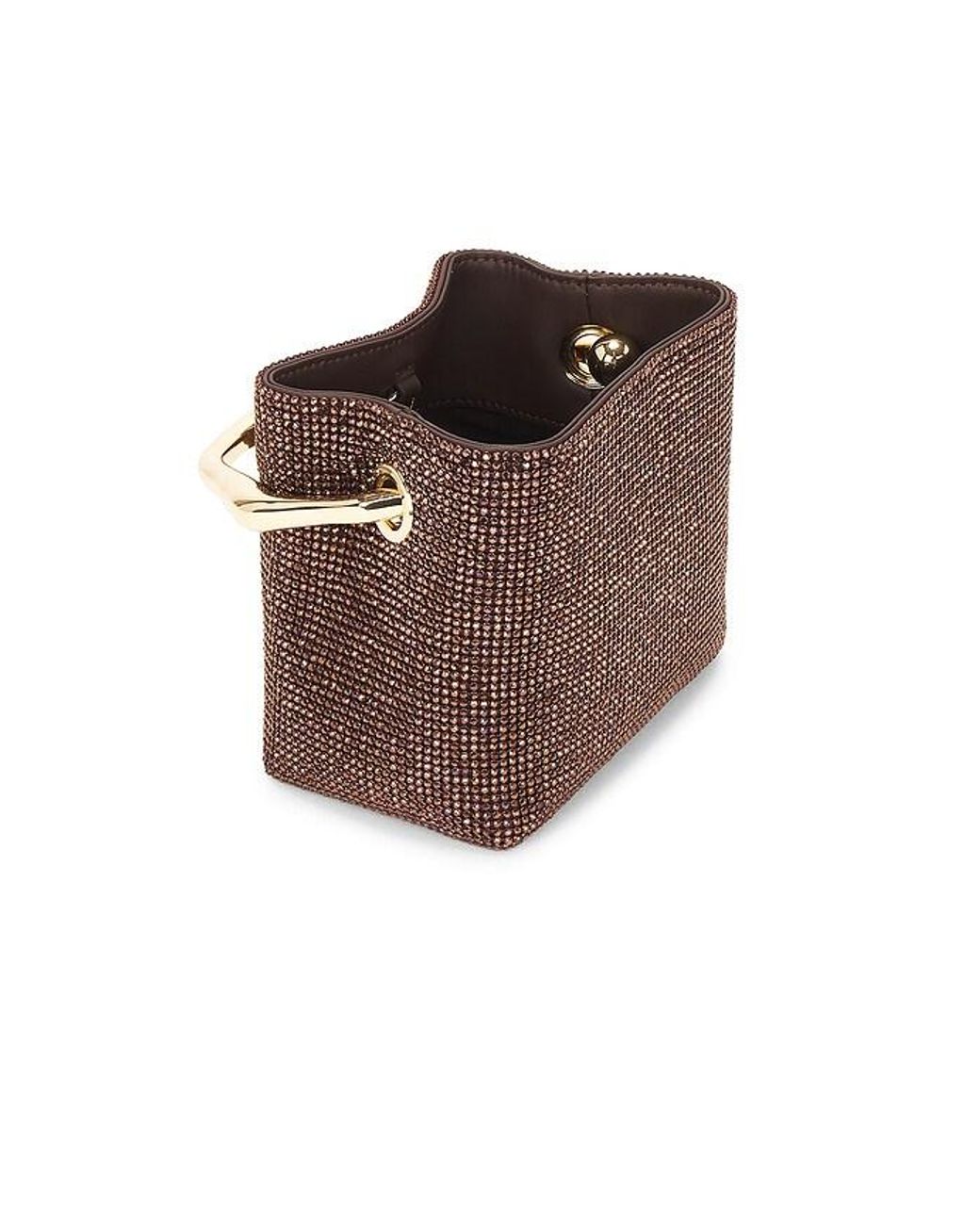 Cult Gaia Brown Solene Mini Top Handle Bag