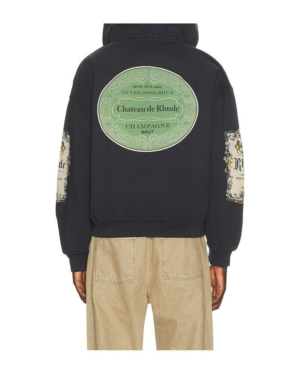 Rhude Blue Bordeaux Reserve Zip-Up Hoodie for men