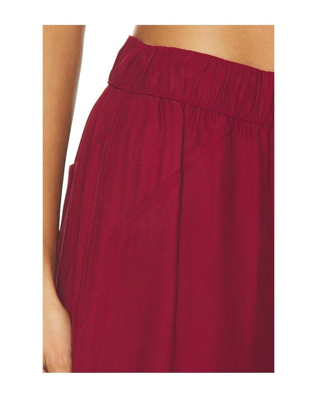 Rag & Bone Red Atlas Satin Pant