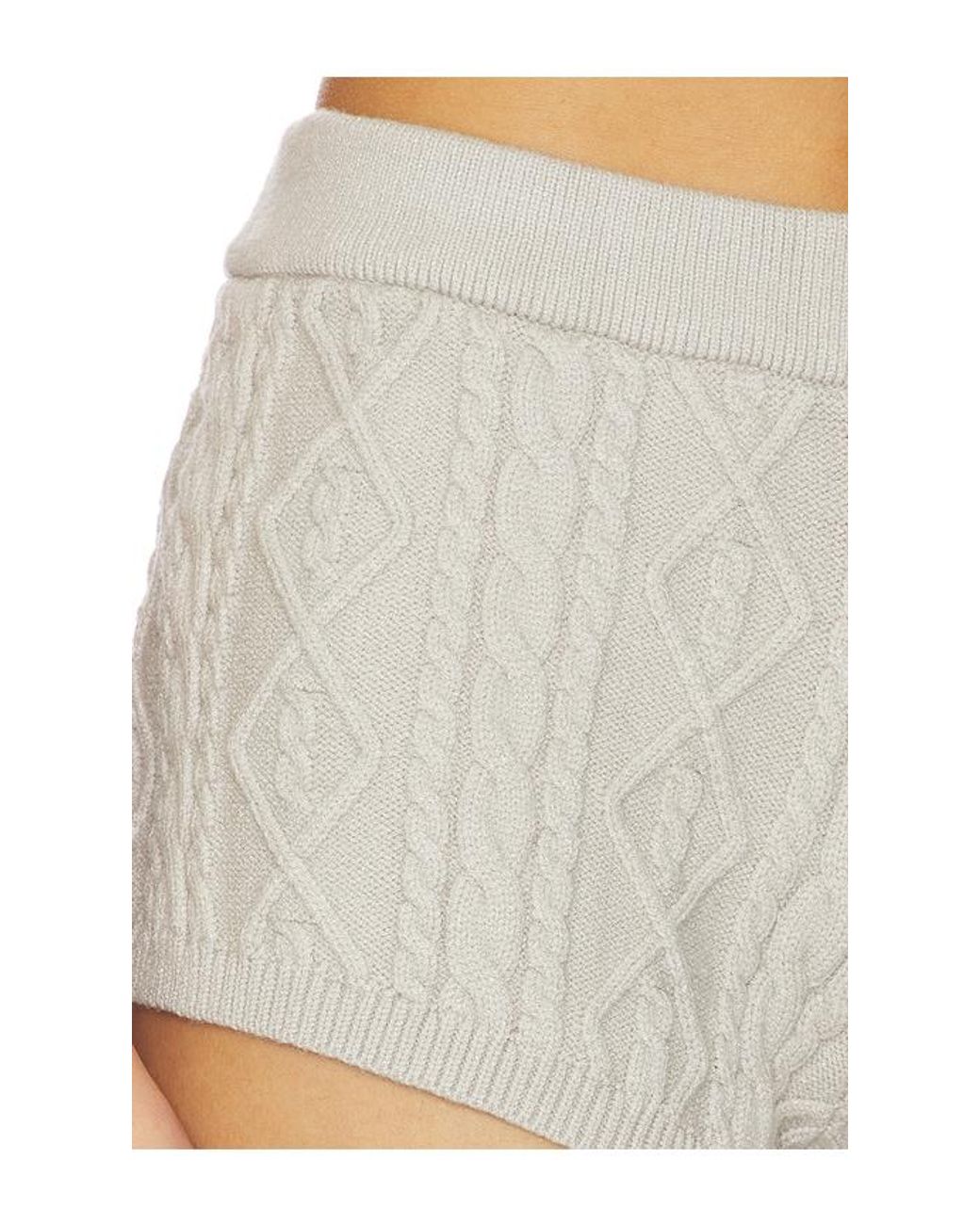 Lioness White Housewife Knit Short