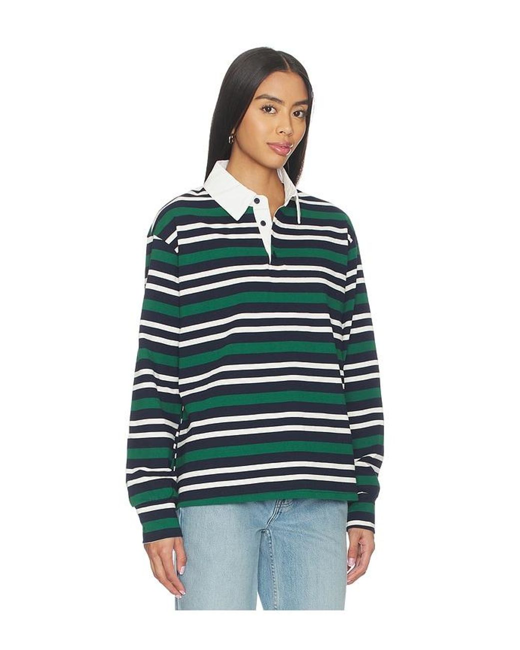superdown Green Sashia Polo Top