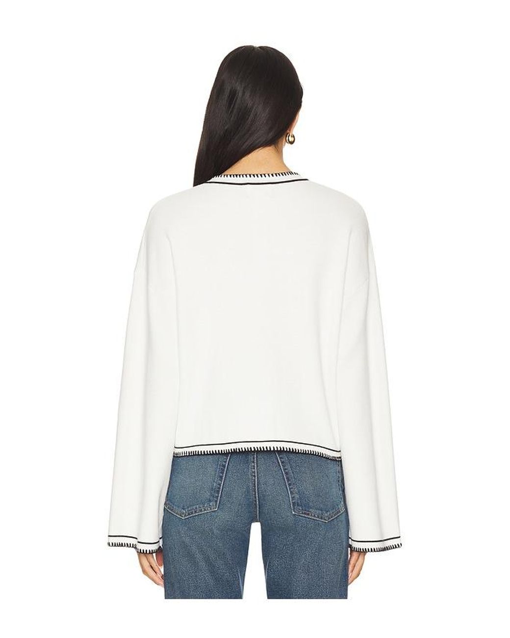 SNDY'S White Daphne Cardigan