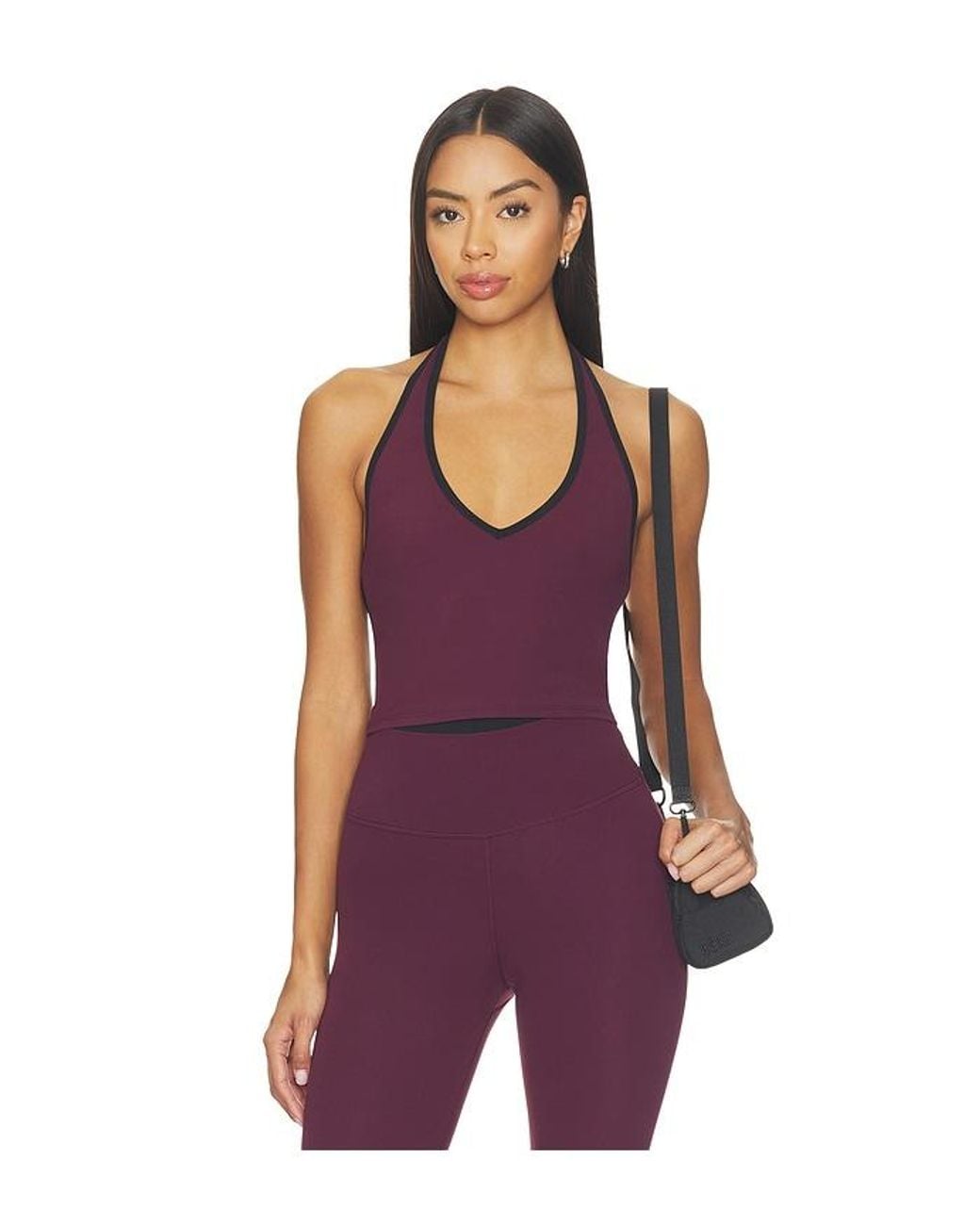 Splits59 Purple Rory Airweight Halter Bralette