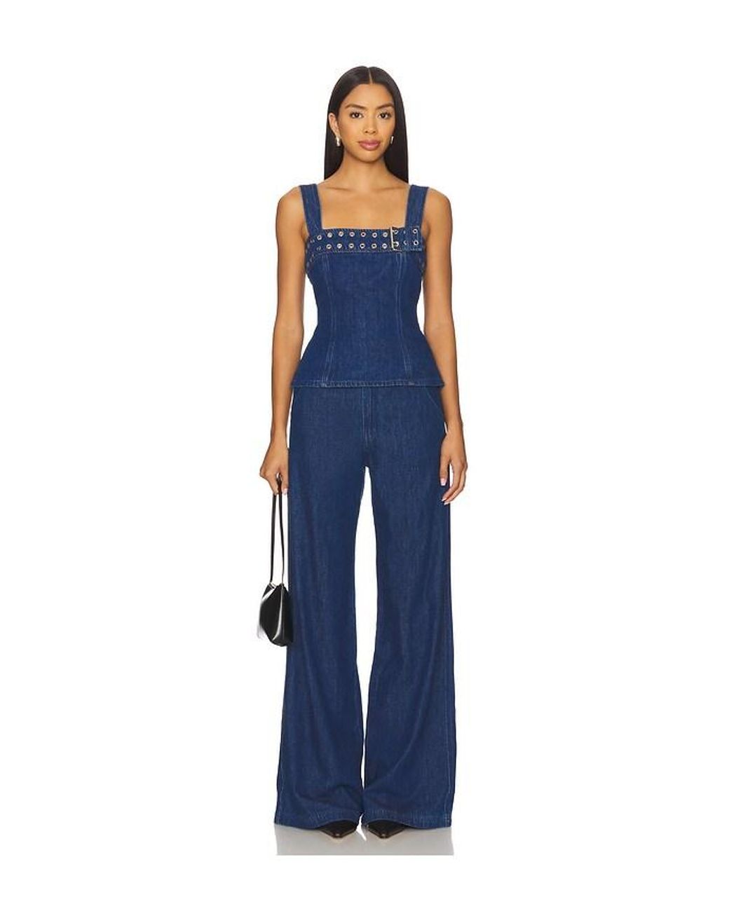 Amanda Uprichard Blue Thalia Top