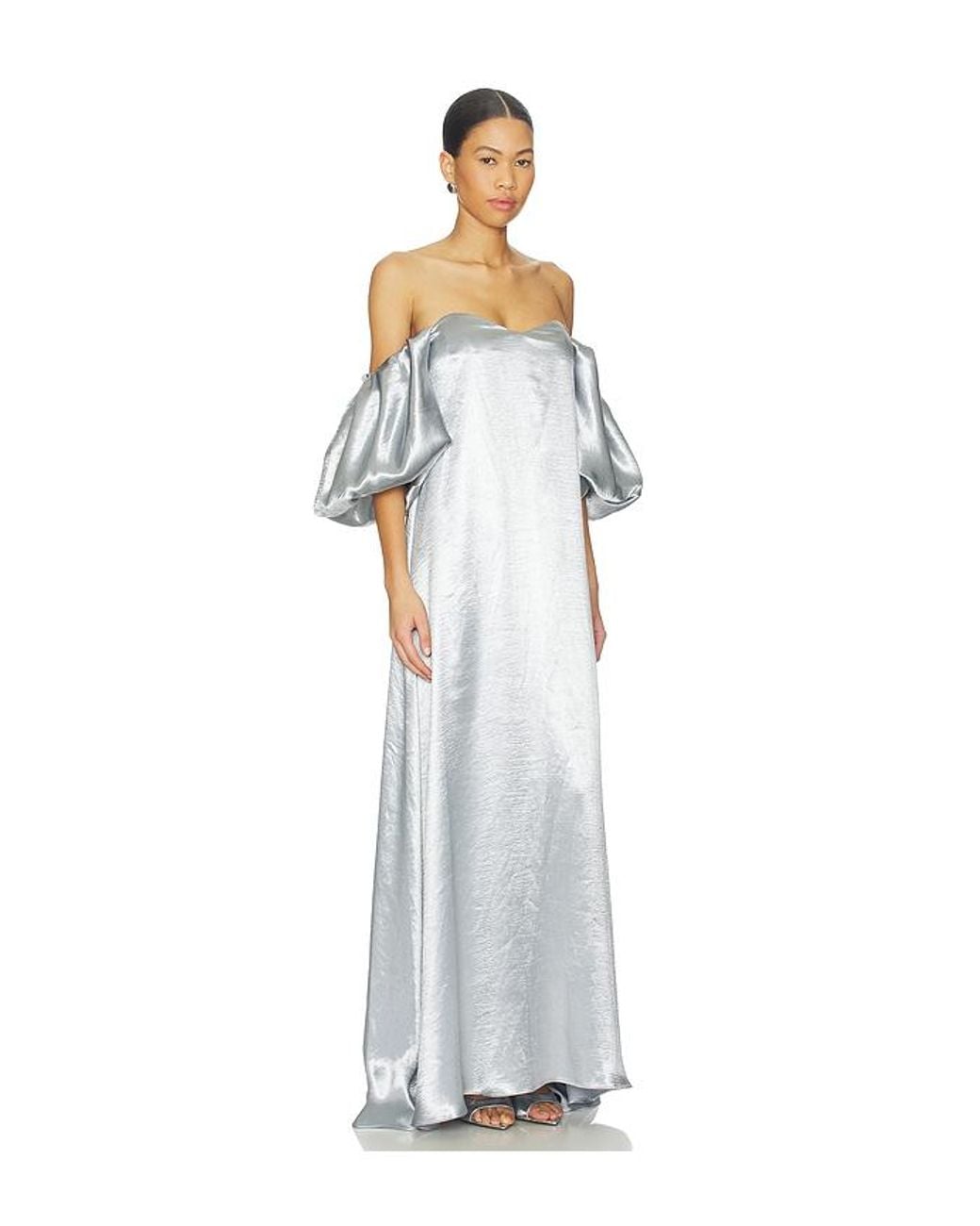 Vestido Palmer En Color Bebe Azul Talla (También En Xs, S) Caroline Constas de color White