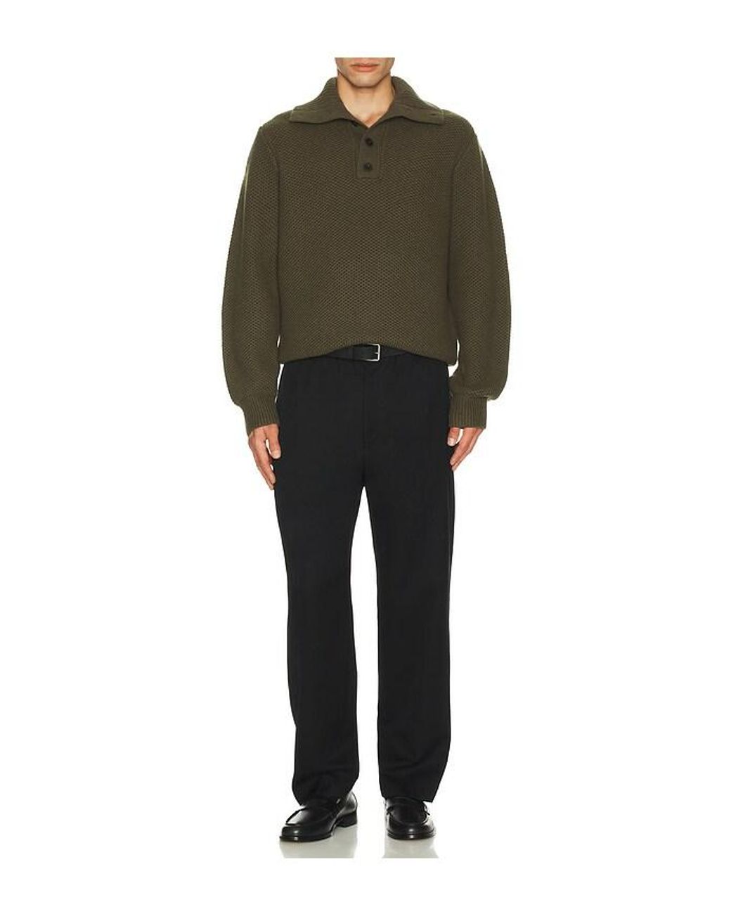 Vince Green Long Sleeve Mockneck Sweater for men
