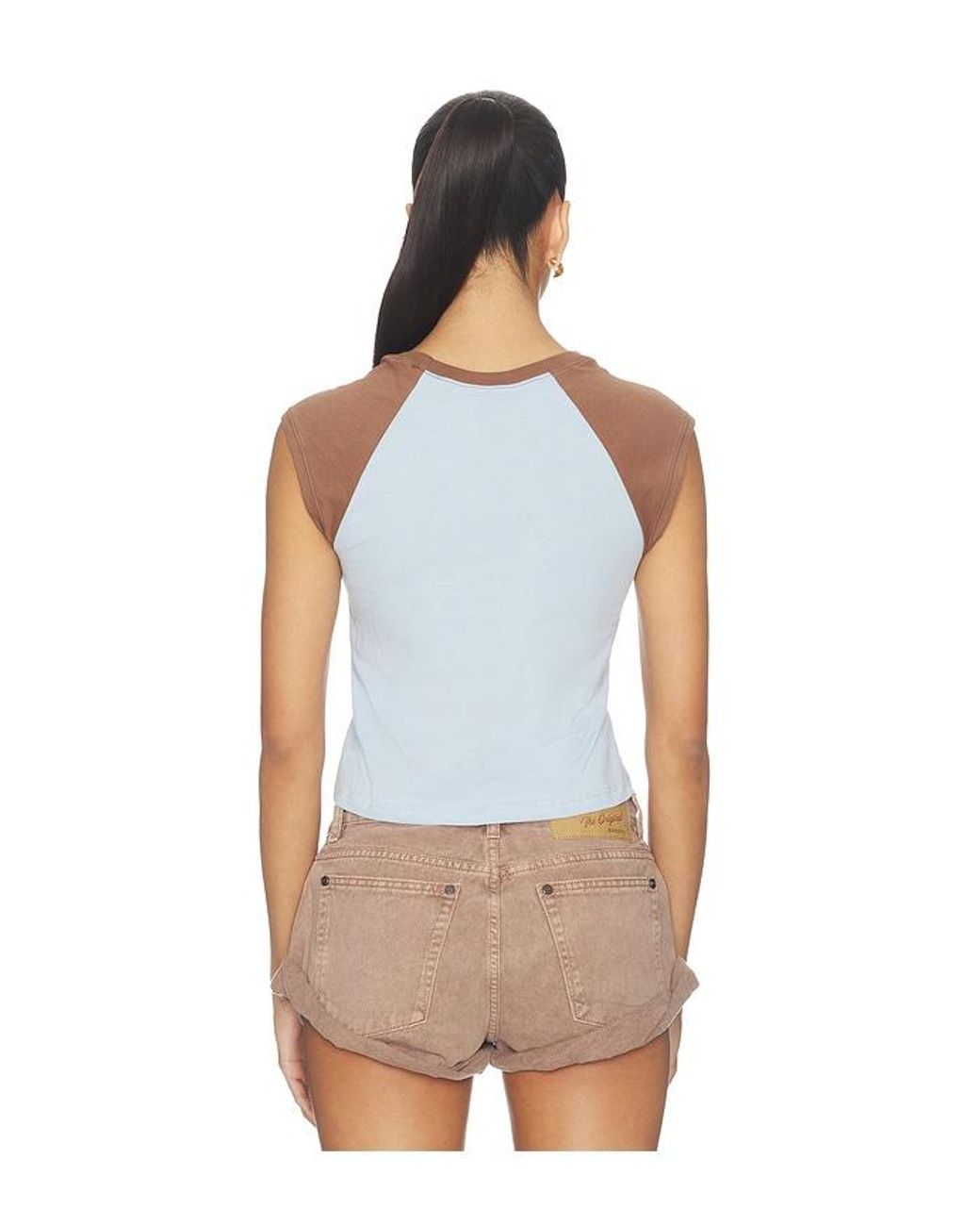 Daydreamer Blue Saddle & Spur Motel Raglan Tank Top
