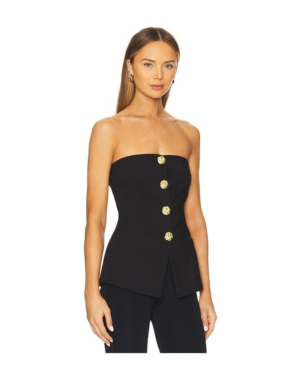 4th & Reckless Black Clare Bustier Top