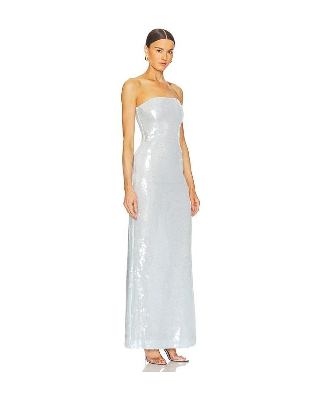 retroféte White Beth Sequin Dress