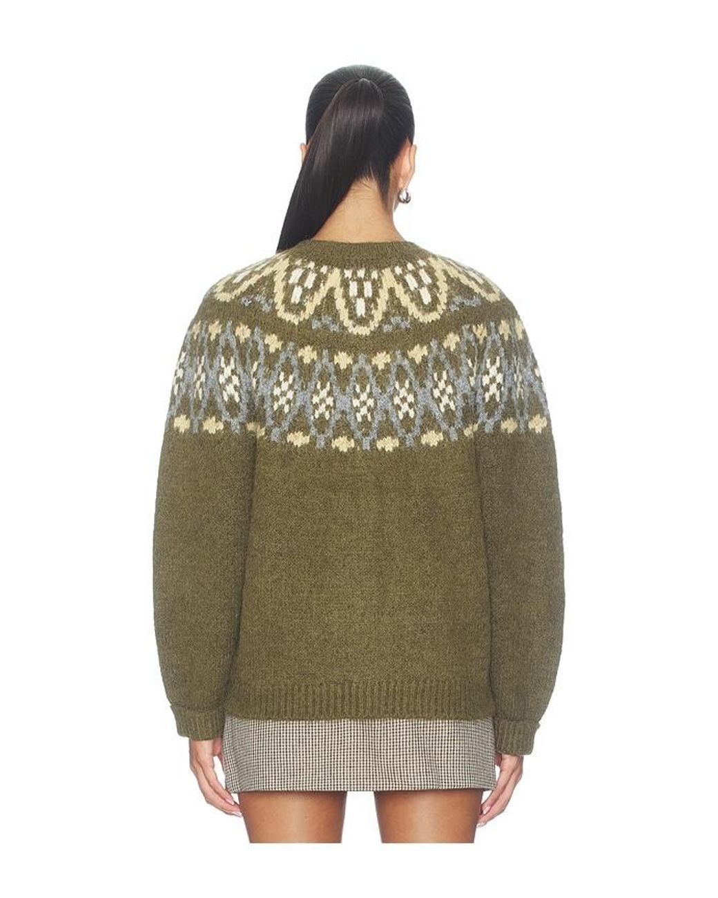 Astr Green Irene Cardigan