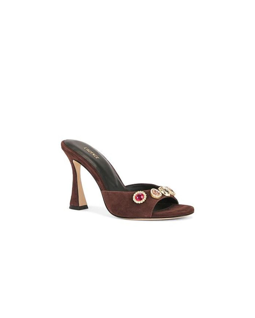 L'Agence Brown Pantolette Avery Iv