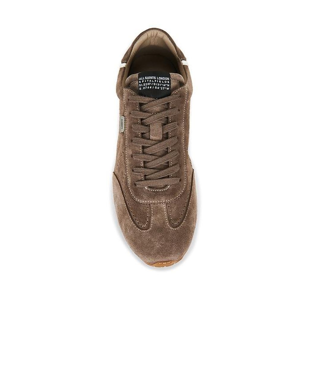 AllSaints Brown Liam Low Top for men