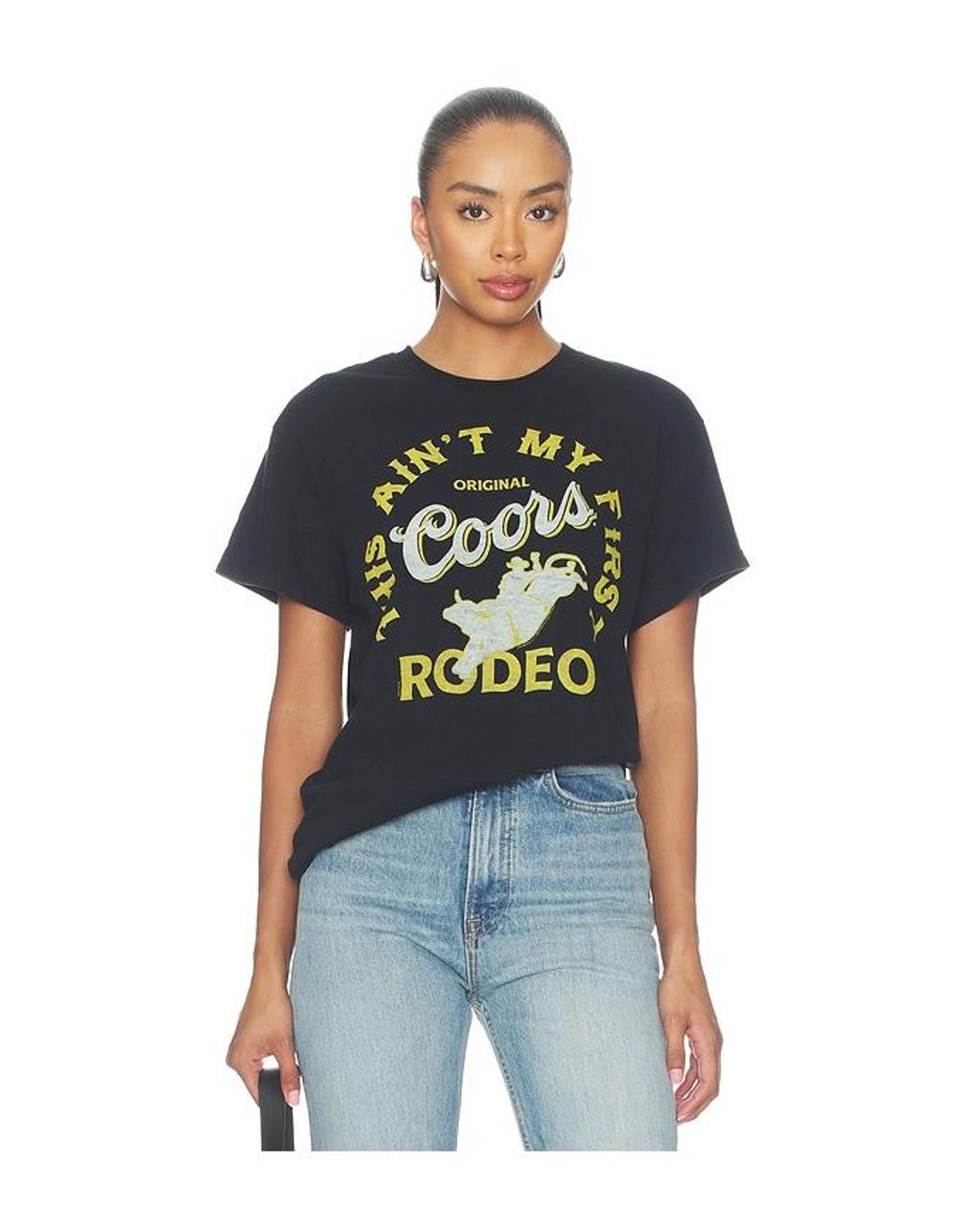 Junk Food Black Coors Rodeo Flea Market Tee