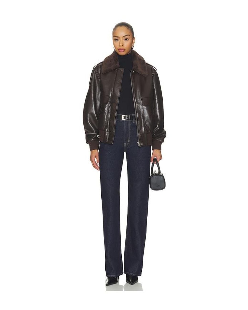 Citizens of Humanity Black Vintage Bomber Jacket