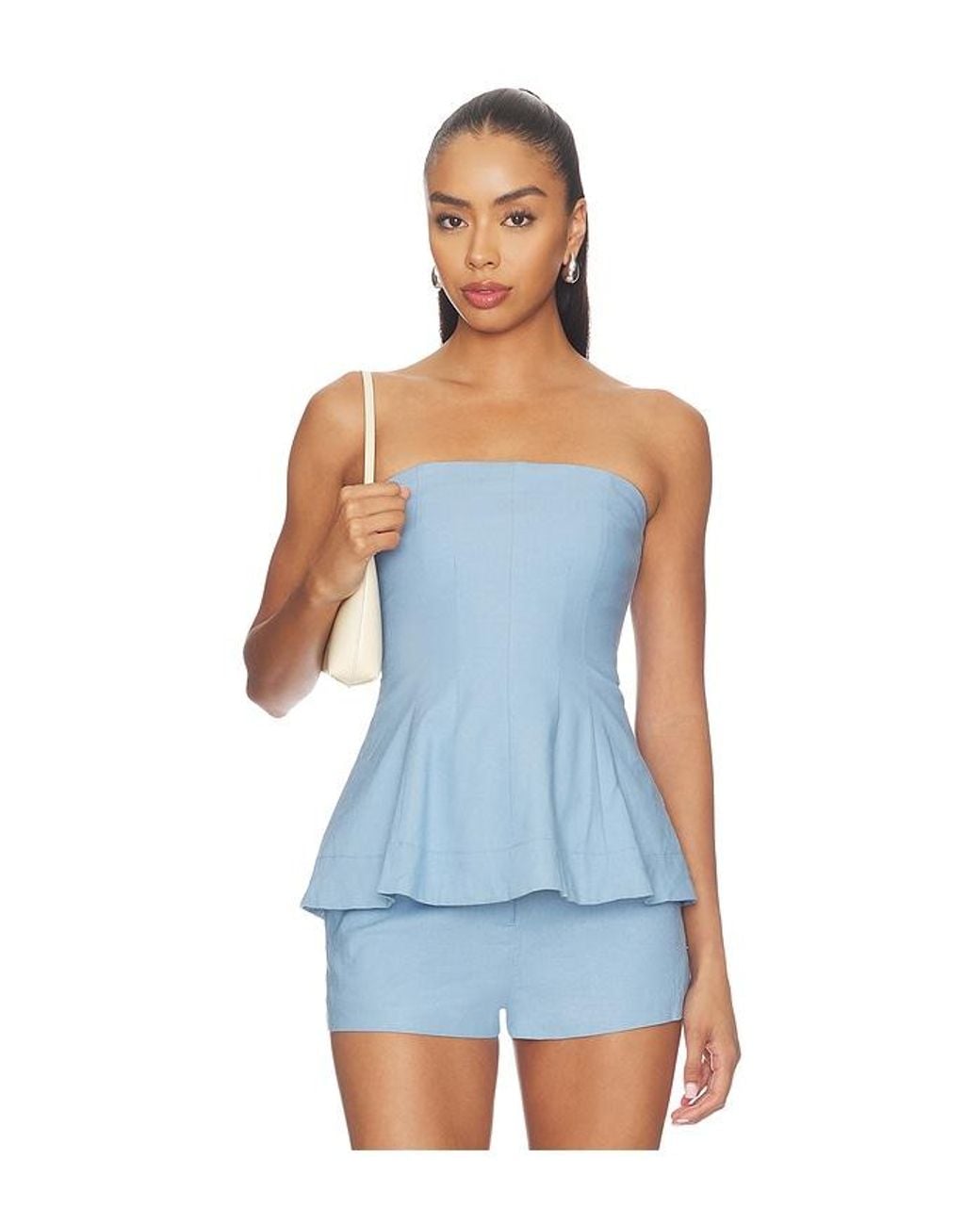 Lovers + Friends Blue Aviana Top