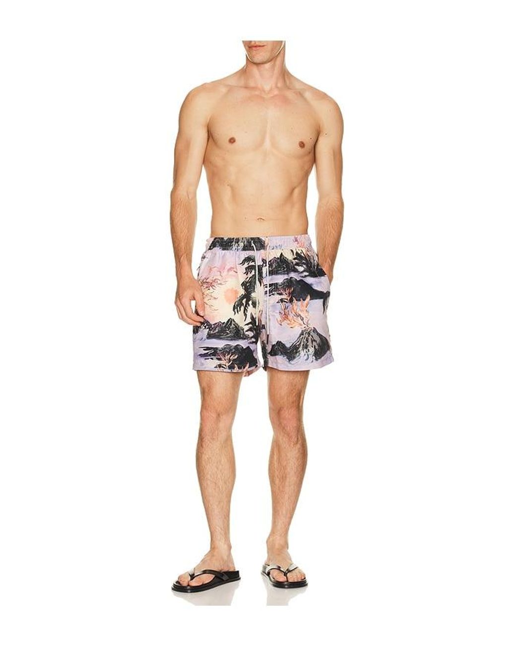 Oas Purple Regalia Swim Shorts for men