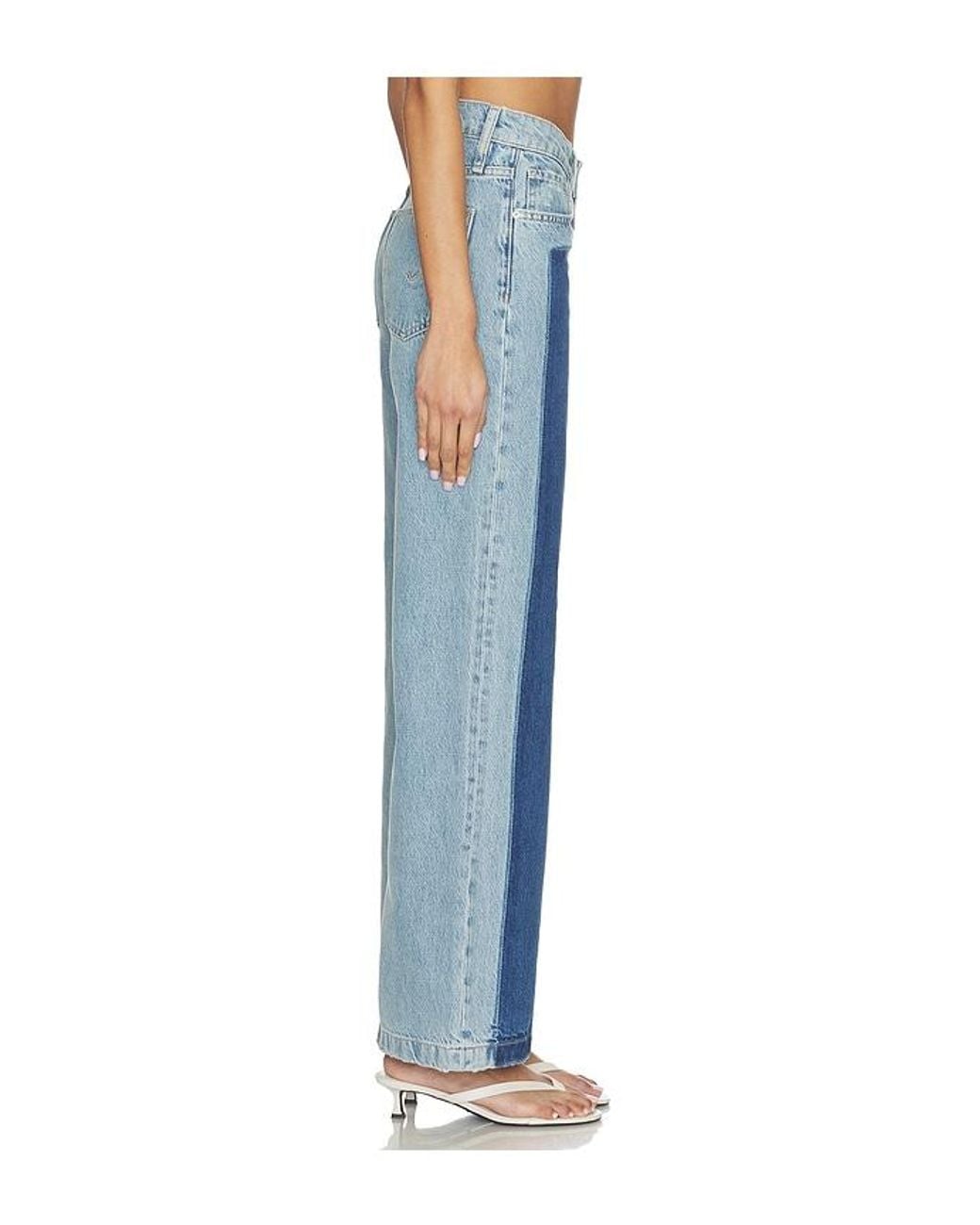Hudson Jeans Rylee Low Rise Loose With Patch Jeans in Blue | Lyst UK