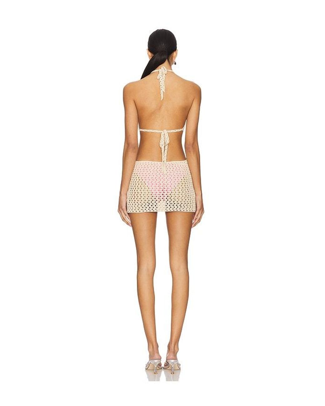 ROBE CAPUCINE en Cream superdown en coloris Natural