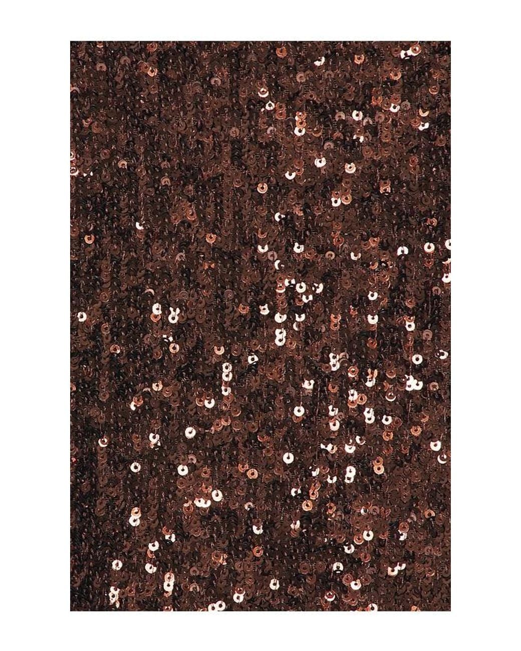 Bardot Brown Melanie Halter Sequin Top