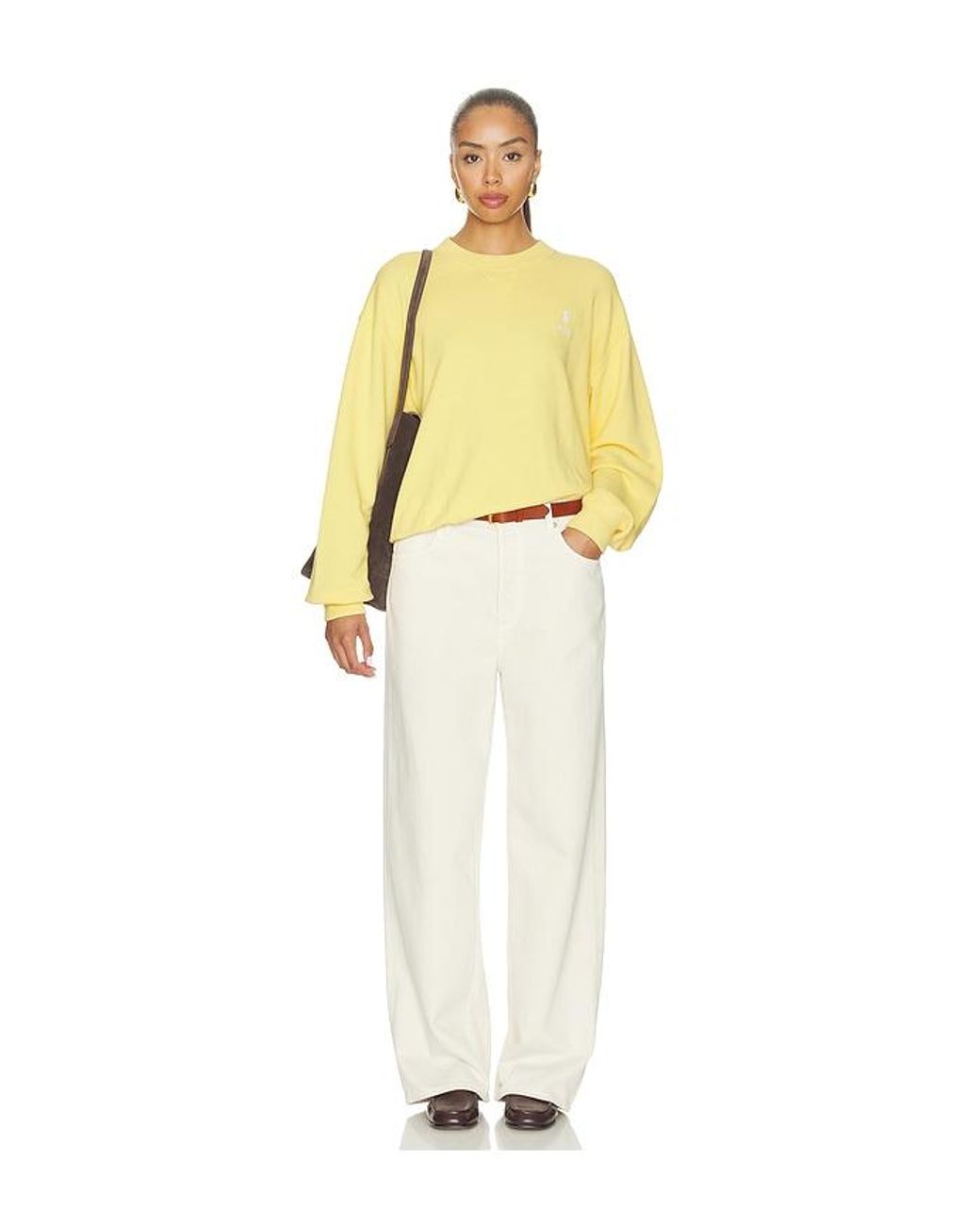 Polo Ralph Lauren Yellow Island Fleece Crew Neck Sweatshirt