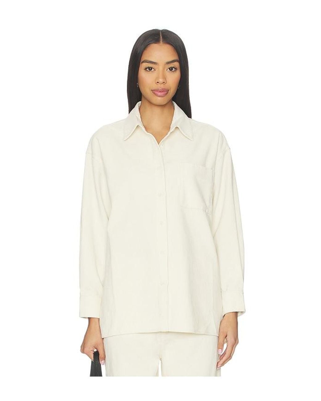 RUE SOPHIE White Roy Cord Shirt