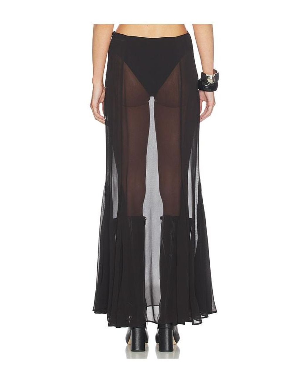 Nbd Black Eden Maxi Skirt