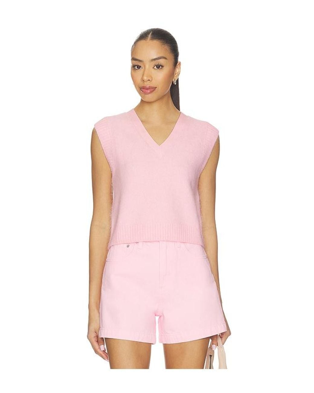 Pistola Pink Maxine Sweater Vest Top