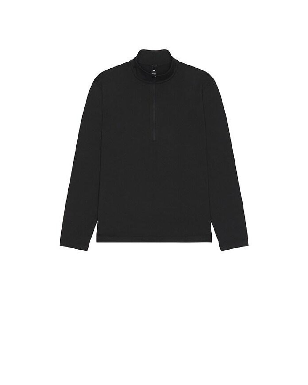 lululemon athletica Black Soft Jersey Half Zip Sweater for men