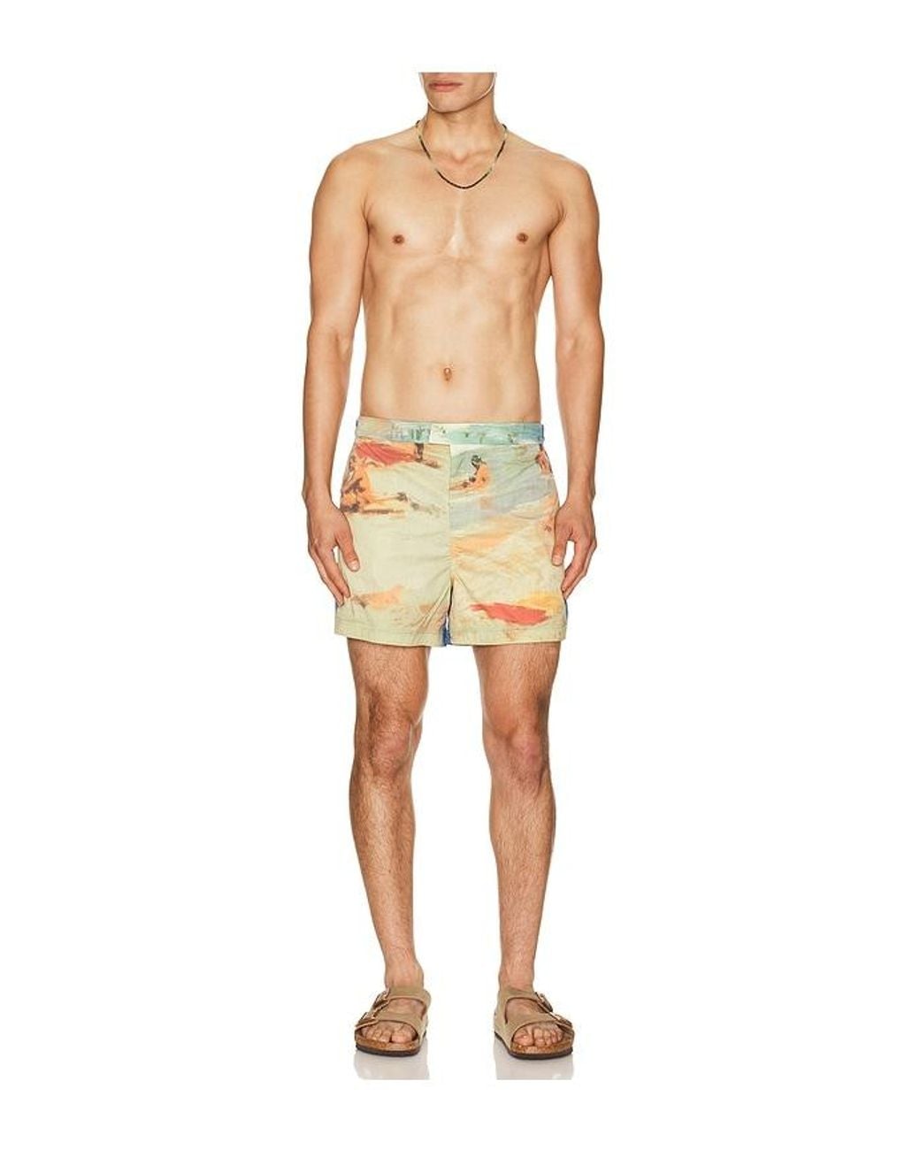 Cult Gaia Yellow Morfeo Swim Short for men