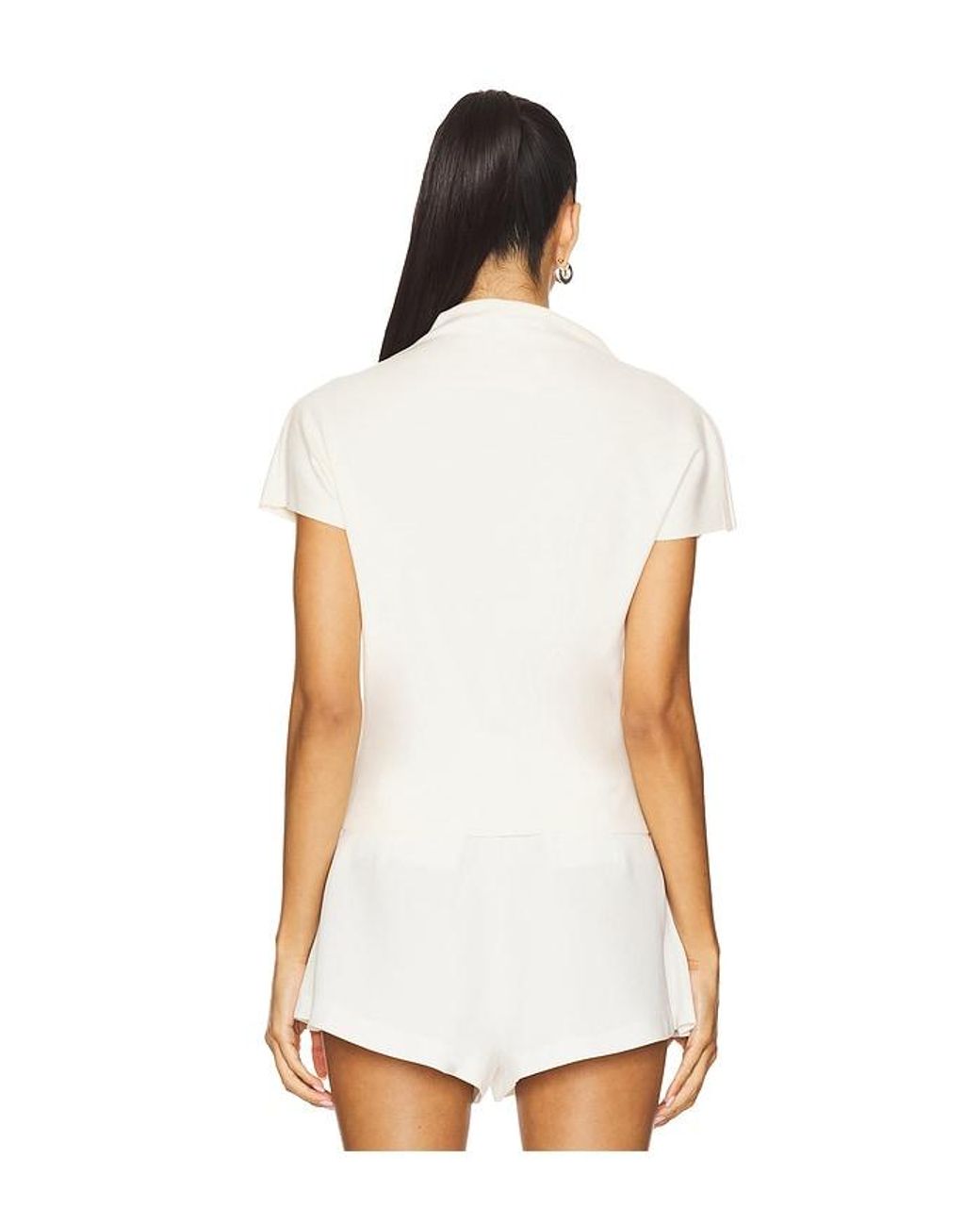 Line & Dot White X Revolve Walker Draped Top