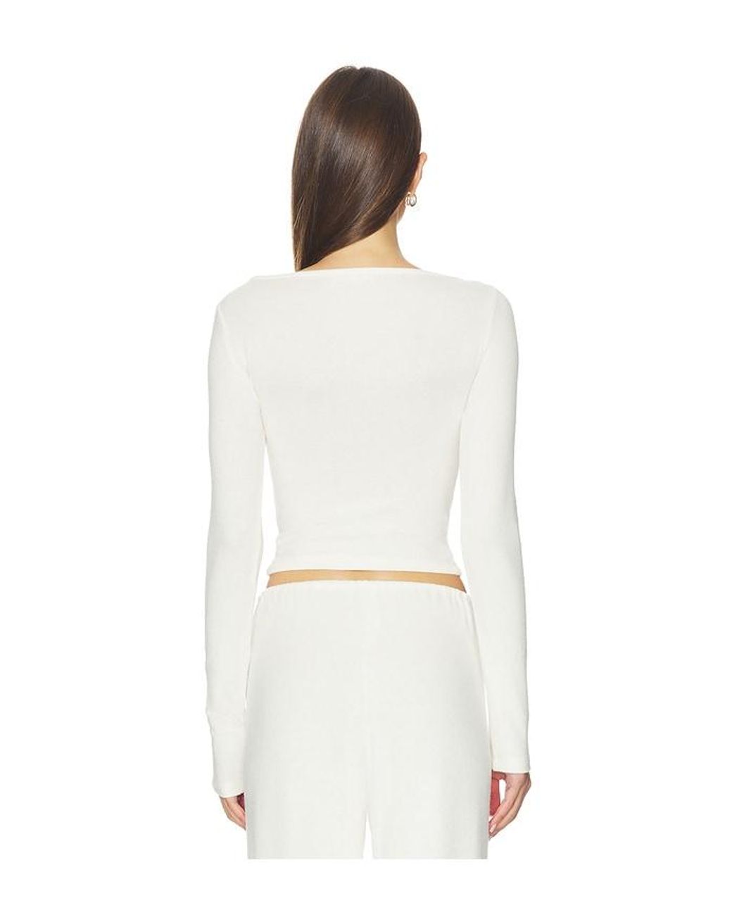 WellBeing + BeingWell White Sawyer Top
