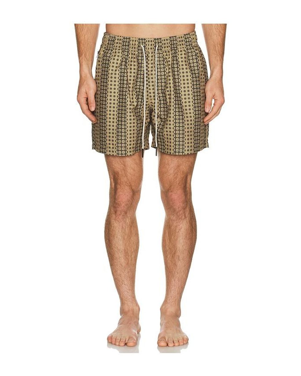 Oas Green Regalia Swim Shorts for men
